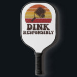 Dink Responsibly Funny Pickleball ピックルボールラケット<br><div class="desc">Dink Responsibly Funny Pickleball Paddle. Serve up some laughs with this “Dink Responsibly” funny pickleball paddle design, made for players who know the soft game wins the match. Every pickleball enthusiast understands the power of the perfect dink shot — gentle, strategic, and just sneaky enough to leave your opponent scrambling....</div>