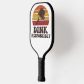 Dink Responsibly Funny Pickleball ピックルボールラケット (左)