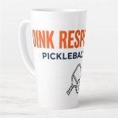 Dink Responsibly Pickleball Latte Mug カフェラテマグ (左アングル)