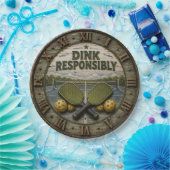Dink Responsibly Pickleball Paddle ペーパープレート (パーティー)