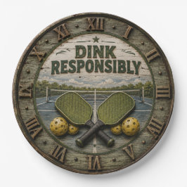 Dink Responsibly Pickleball Paddle ペーパープレート