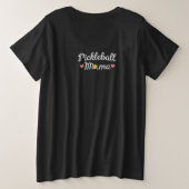 Dink with a Smile Pickleball Mom Shirt | Cute Pick プラスサイズTシャツ (デザイン裏面)