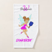 Dinkerbell - Funny Pickleball Sports Towel for Her ハンドタオル (ハンドタオル)