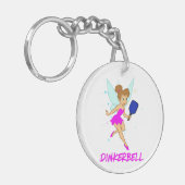 Dinkerbell Pickleball - Funny Pickleball For Her キーホルダー (正面左)