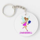Dinkerbell Pickleball - Funny Pickleball For Her キーホルダー (正面)