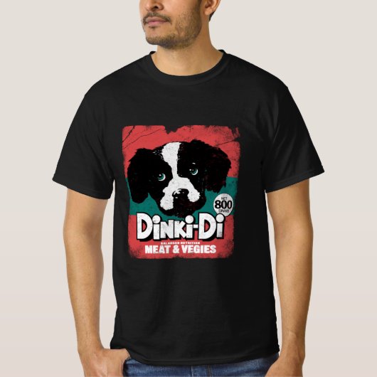 DINKI DIドッグフード Tシャツ (正面)