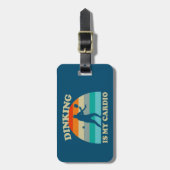 Dinkingは私のカーディオ・ピックボール ラゲッジタグ (正面縦)