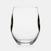 Dinking DuoまたはDude Pickleball Ballカクテル ステムなしワイングラス (右)