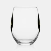 Dinking DuoまたはDude Pickleball Ballカクテル ステムなしワイングラス (左)