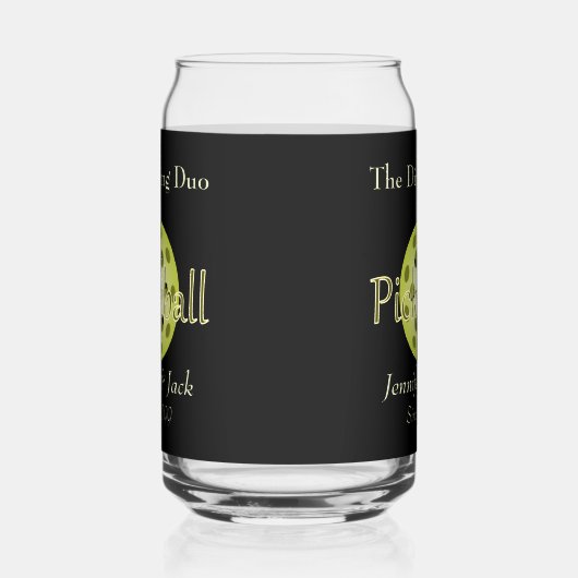 Dinking DuoまたはDude Pickleball Ball Beer ガラス缶 (右)