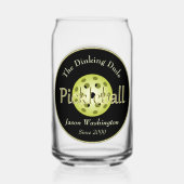 Dinking DuoまたはDude Pickleball Ball Rocks ガラス缶 (裏面)