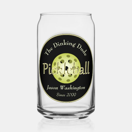 Dinking DuoまたはDude Pickleball Ball Rocks ガラス缶 (裏面)