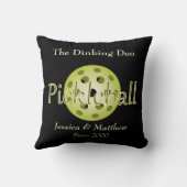 Dinking Duoペアのピックボール クッション (裏面)