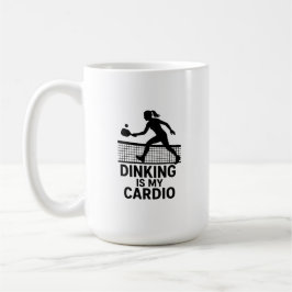 Dinking is My Cardio コーヒーマグカップ