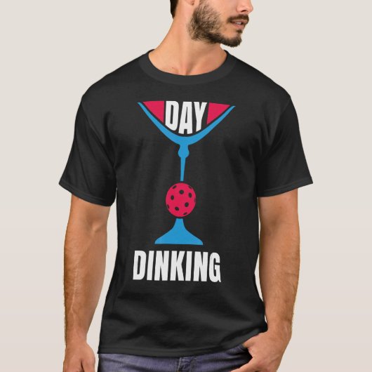 Dinking Martini Pickleball 3 Tシャツ (正面)