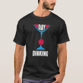 Dinking Martini Pickleball 4 Tシャツ (正面)