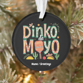 Dinko de Mayo おもしろい Cinco de Mayo Pickleball Pun オーナメント