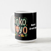 Dinko de Mayo おもしろい Cinco de Mayo Pickleball Pun コーヒーマグカップ (正面左)