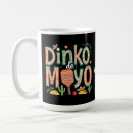 Dinko de Mayo おもしろい Cinco de Mayo Pickleball Pun コーヒーマグカップ