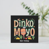 Dinko de Mayo おもしろい Cinco de Mayo Pickleball Pun 招待状 (スタンド正面)