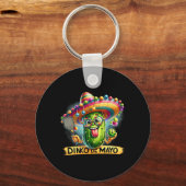 Dinko De Mayo おもしろい Cinco De Mayo Picklebyll Men W キーホルダー (正面)