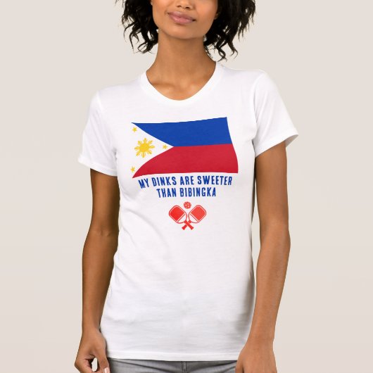 DINKS SWEETER THAN BIBINGKA フィリピン ピックルボール Tシャツ (正面)