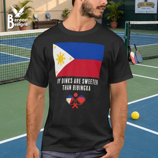 DINKS SWEETER THAN BIBINGKA フィリピン ピックルボール Tシャツ