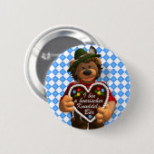 Dinkyくまのバイエルンの抱擁くま 缶バッジ (正面&裏面)