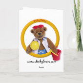 Dinkyくまの小さい魔法使い カード (裏面)