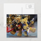 Dinkyくま: ギターのデュエット ポストカード (正面/裏面)