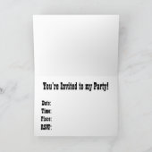 Dinkyくま: 野生の西のパーティー 招待状 (内部)