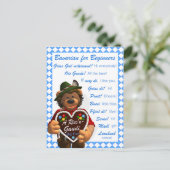 Dinky Bears初心者向けバイエルン ポストカード (スタンド正面)