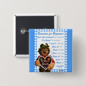 Dinky Bears初心者向けバイエルン 缶バッジ (正面&裏面)