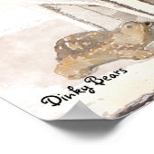 Dinky Bears水色 – 読s Bear ポスター (角)