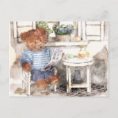 Dinky Bears水色 – 読s Bear ポストカード (正面)