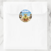 Dinky Bears:ビーチおもしろい ラウンドシール (バッグ)