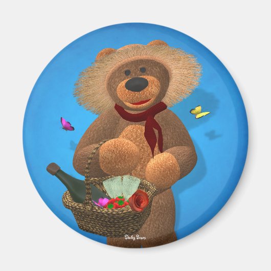 Dinky Bears：ピクニックタイム マグネット (正面)