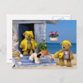 Dinky Bears:夏のおもしろい ポストカード (正面/裏面)