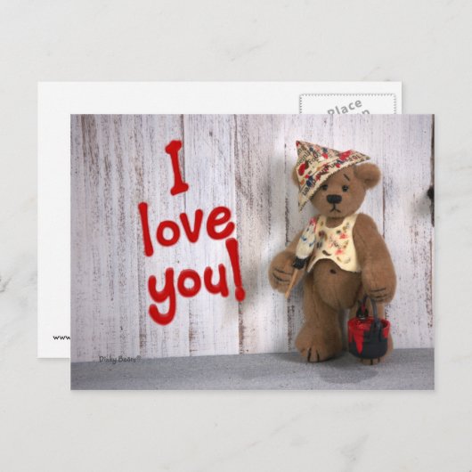 Dinky Bears：愛 ポストカード (正面/裏面)