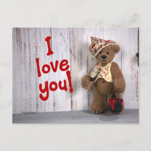 Dinky Bears:愛 ポストカード (正面)