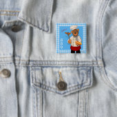 Dinky Bears BBQ Chef 缶バッジ (インサイチュ)