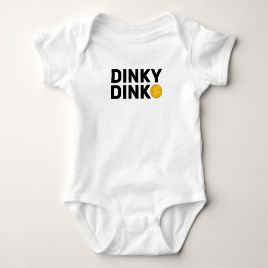 「Dinky Dink」ピックボールベビー用ボディスーツ ベビーボディスーツ (正面)