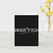 Dinna Fash Don't Worry Scottish Saying Thistle  カード (黄色い花)