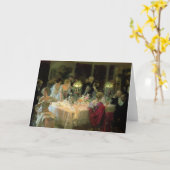 Dinner 1913年の端 カード (黄色い花)