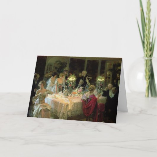 Dinner 1913年の端 カード (正面)