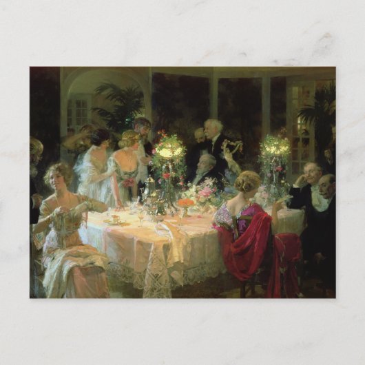 Dinner 1913年の端 ポストカード (正面)