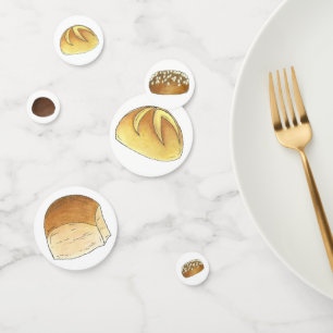 Dinner Bread 転が Bun in the Oven Baby Shower コンフェッティ