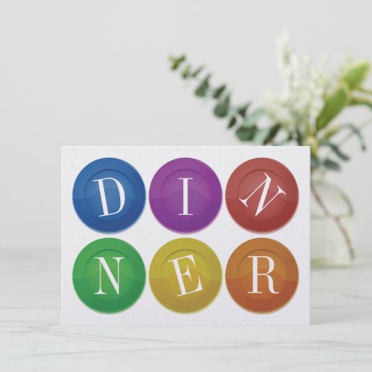  Dinner Invitation 招待状 (スタンド正面)