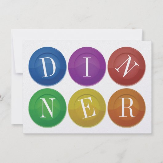  Dinner Invitation 招待状 (正面)