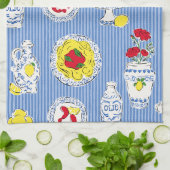 Dinner on the Amalfi Coast キッチンタオル (折り畳み)